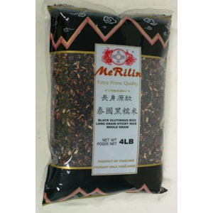 Thai black glutinous rice 4LBx12