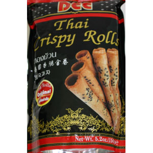 DEE THAI CRISPY ROLLS ORIGINAL FLAVOR(COCONUT) BIG ROLL 150GX24