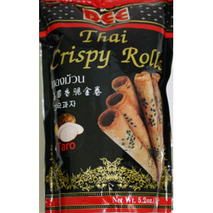 DEE THAI CRISPY ROLLS TARO FLAVOR BIG ROLL 150GX24